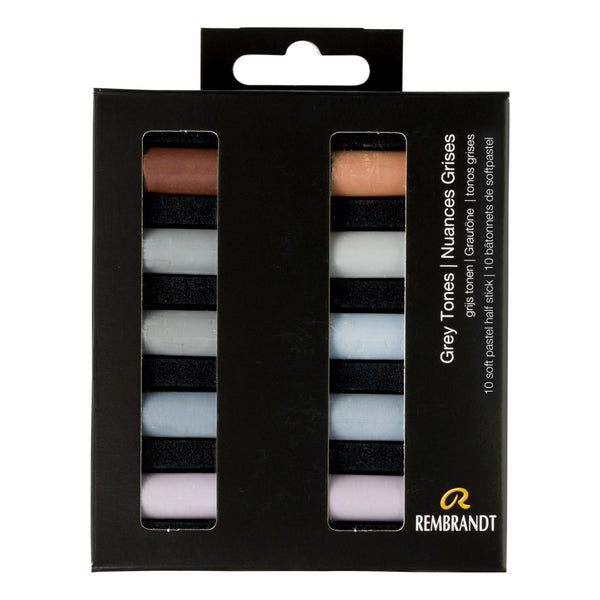 Rembrandt Soft pastel set Grey Tones | 10 half pastels
