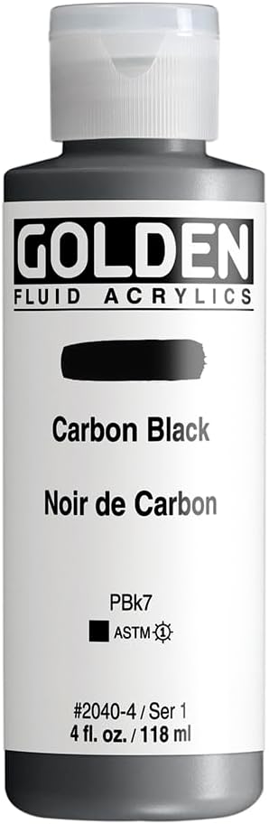 Golden Fluid 118ml Carbon Black I