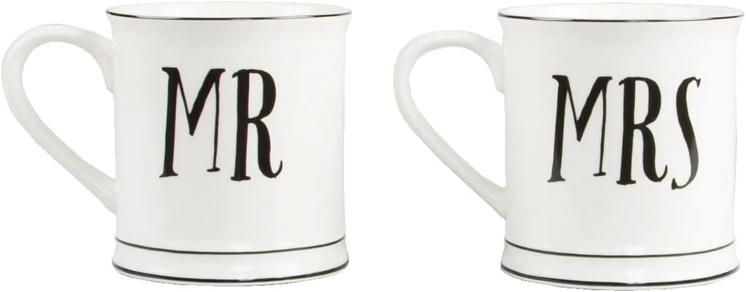 Mr & Mrs Mug (Pair)