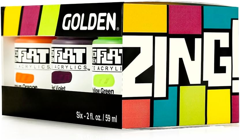 Golden Acrylics SoFlat Zing Set