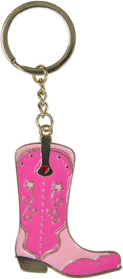 Cowboy Boot Enamel Keyring