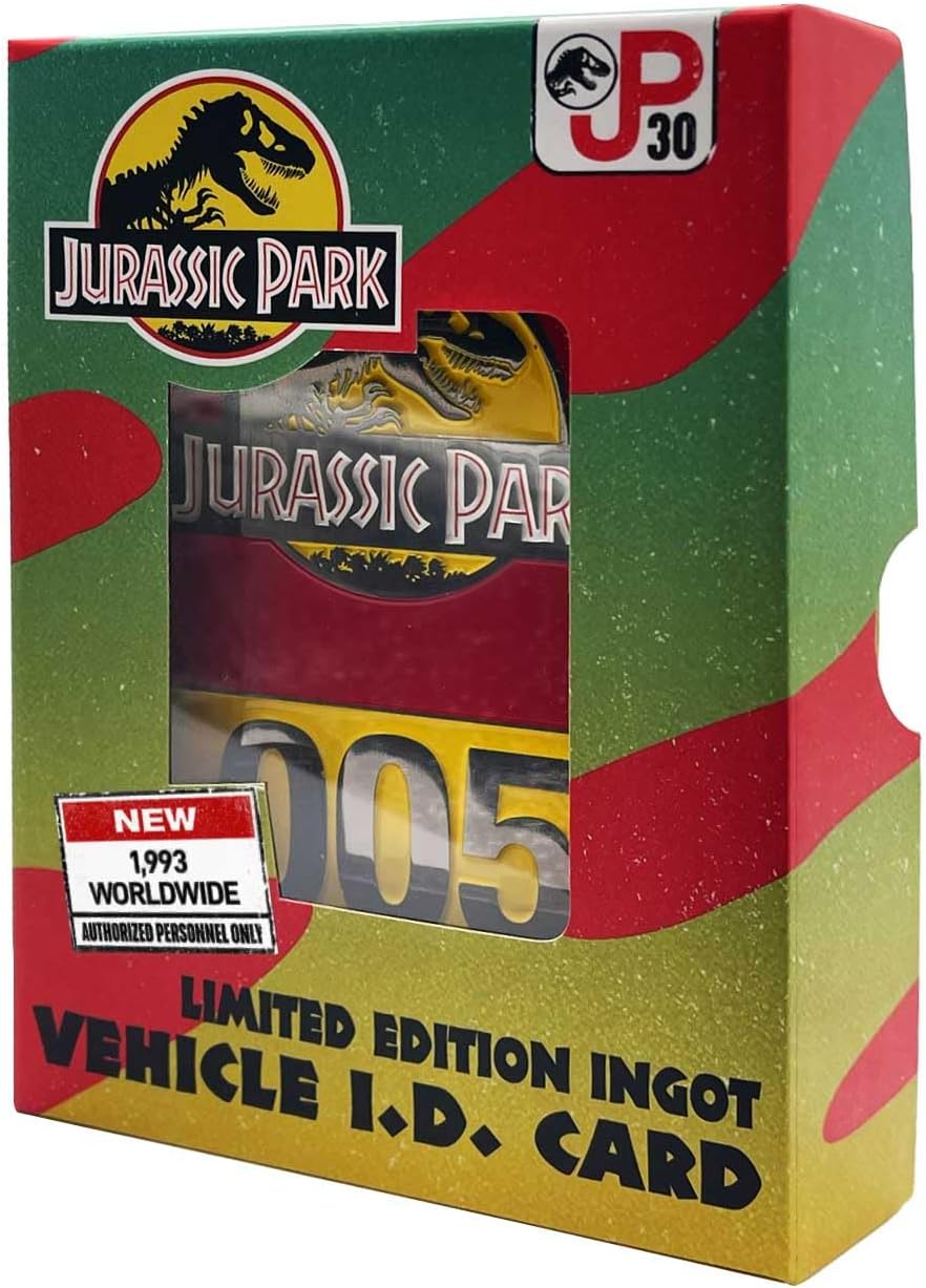 Jurassic Park Limited Edition 30th Anniversary Vehicle I.D Ingot