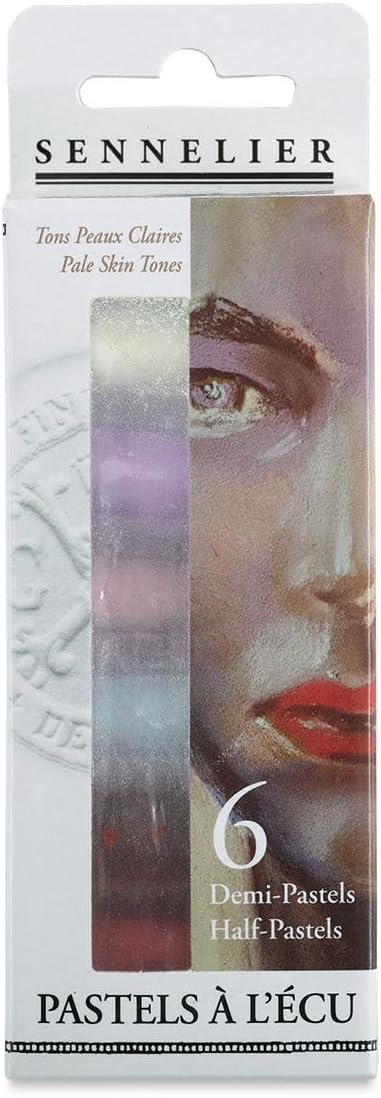 Sennelier 1/2 Soft Pastel C/Board of 6 sticks - Pale Skin Tones