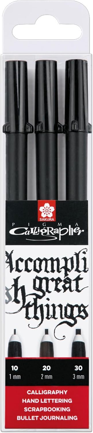 Sakura Pigma Calligrapher set | 3 sizes, black