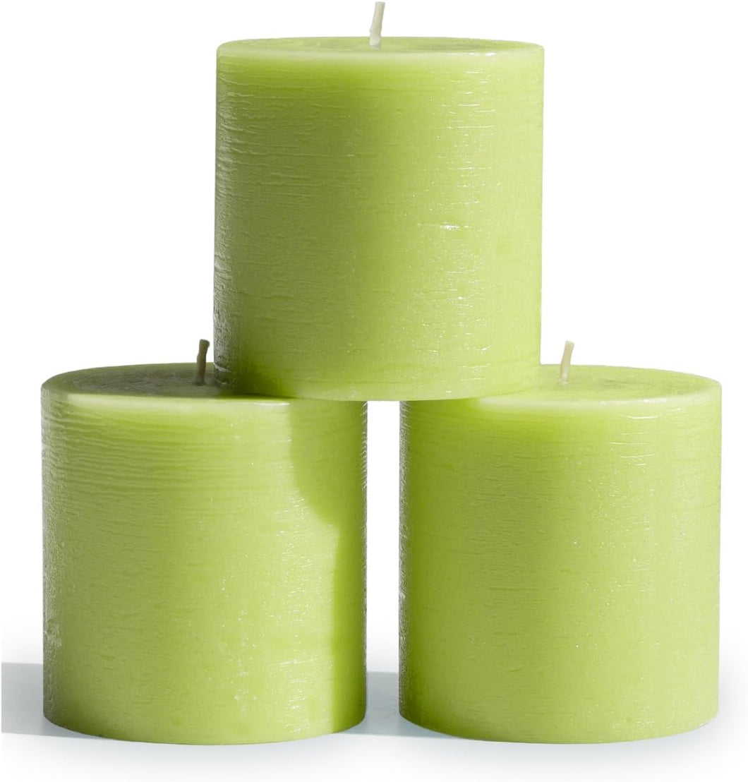 Pillar Set olive 3pcs 3x3 inch