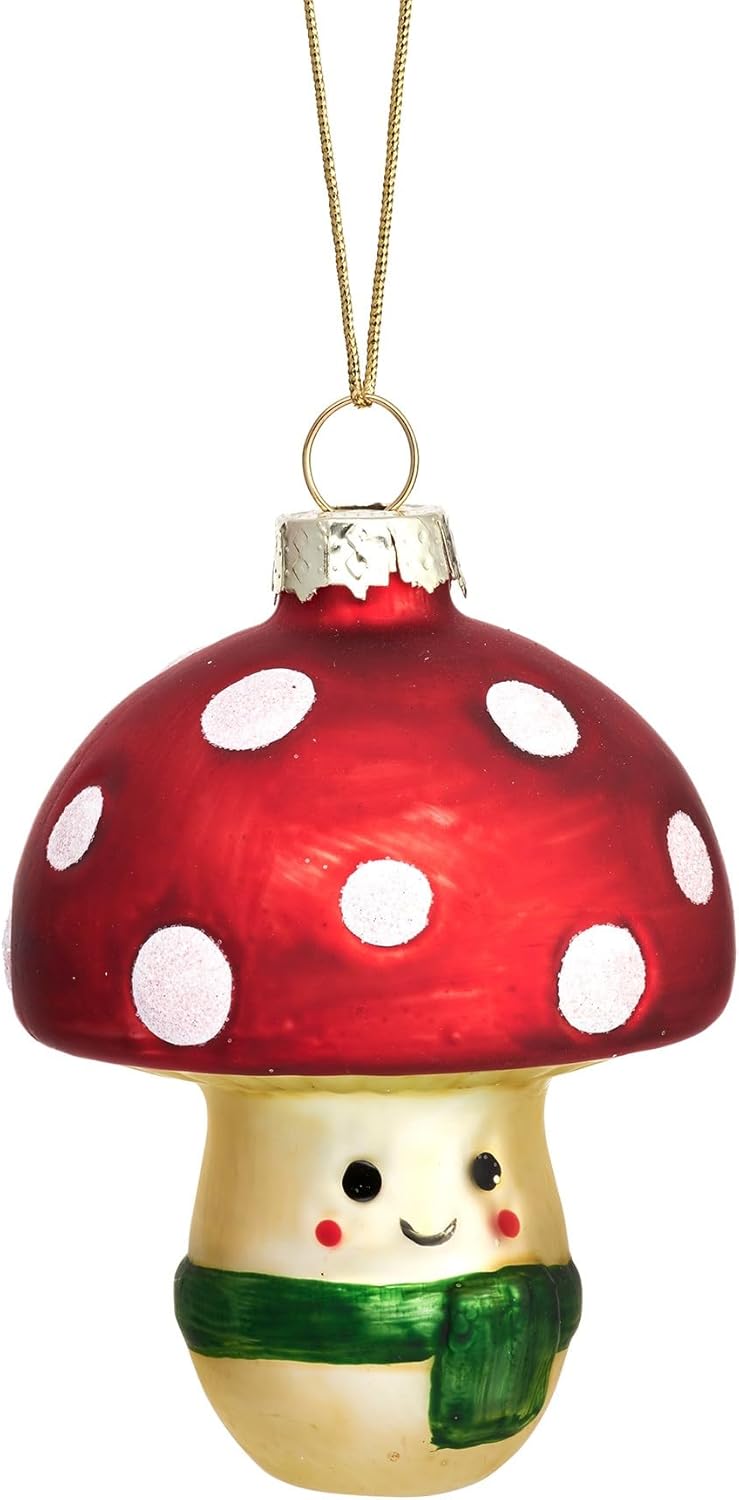 Happy Mushroom Shaped Bauble