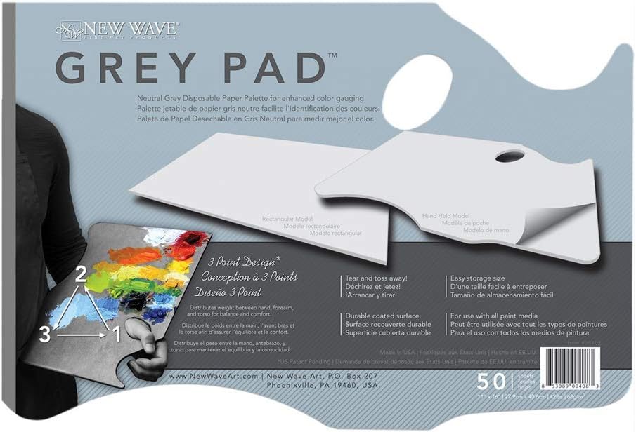 NEW WAVE Tear Off GREY PAD - 11 x 16in Hand Held