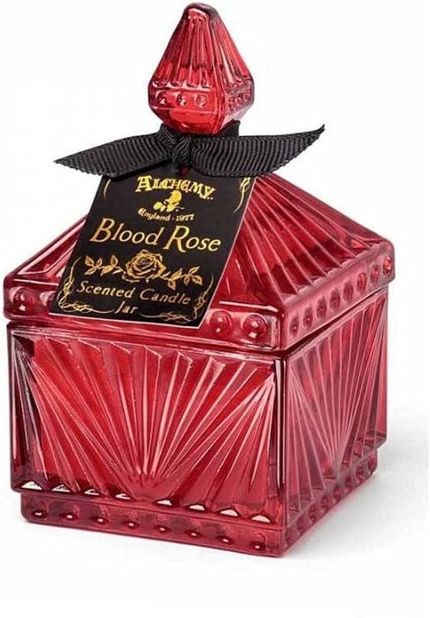 Vintage Scented Candle Jar - Blood Rose (Square)