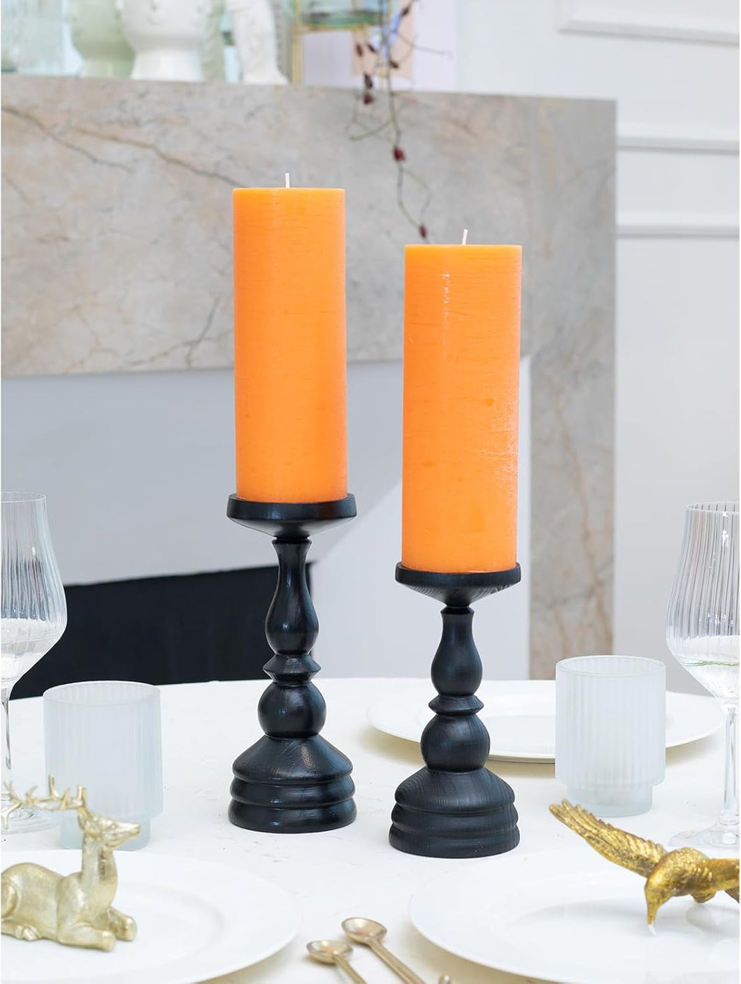 Pillar Set orange 2pcs 3x8 inch