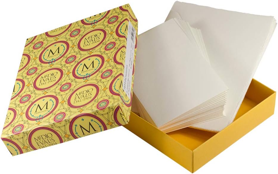 Fabriano MEDIOEVALIS Folded Card & Envelope 130 x 170 mm Pack 20