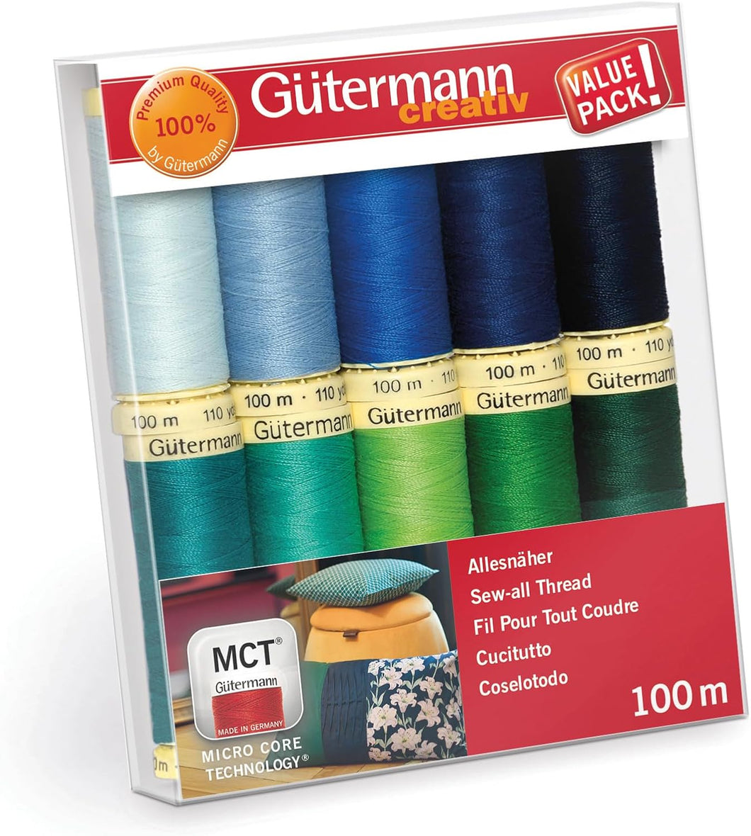 Thread Set: Sew-All: 10 x 100m: Assorted Brights
