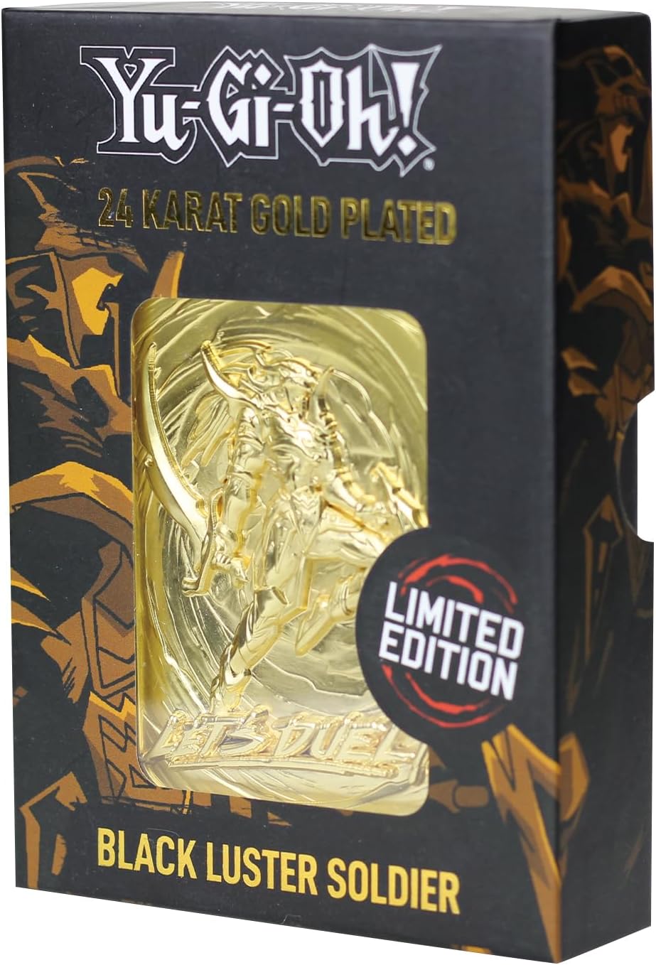 Yu-Gi-Oh! Limited Edition 24k Gold Plated Black Luster Soldier Metal Card