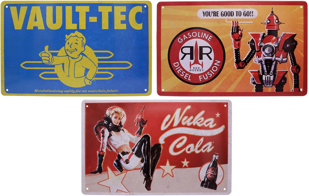 Fallout Tin Sign Set