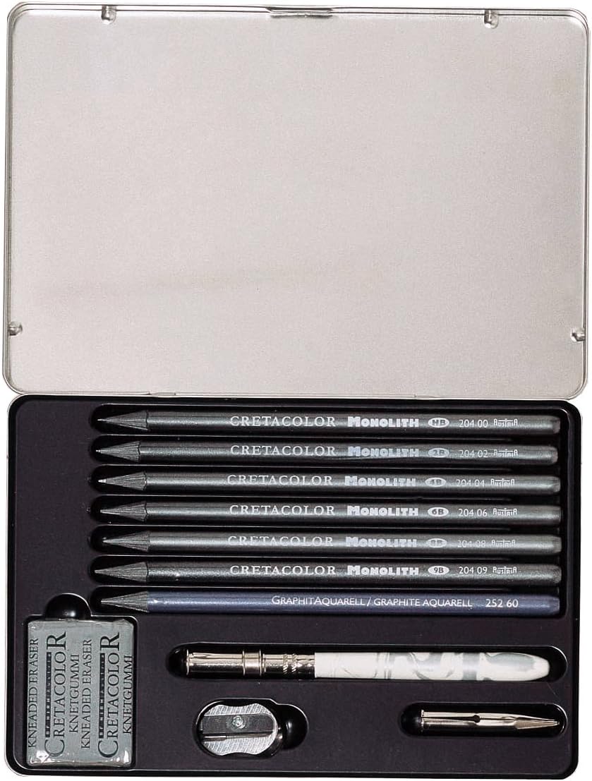 Cretacolor Monolith Selection - Tin Box (11pcs)