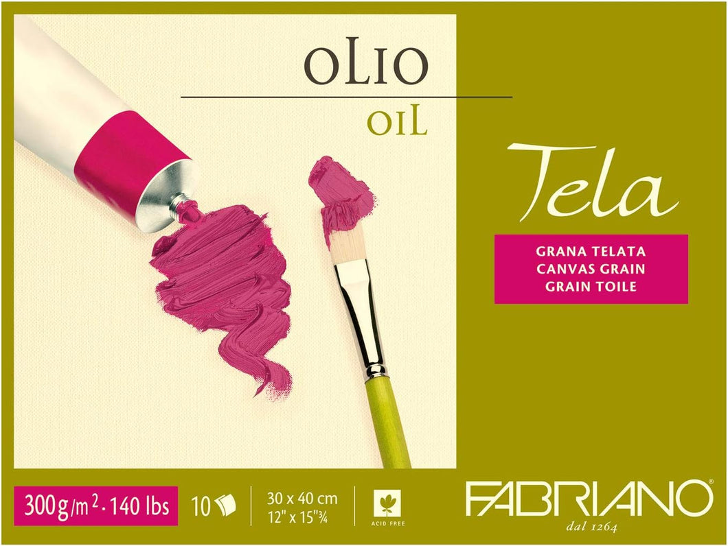 FABRIANO TELA OIL BLOCK 12X16 300GSM