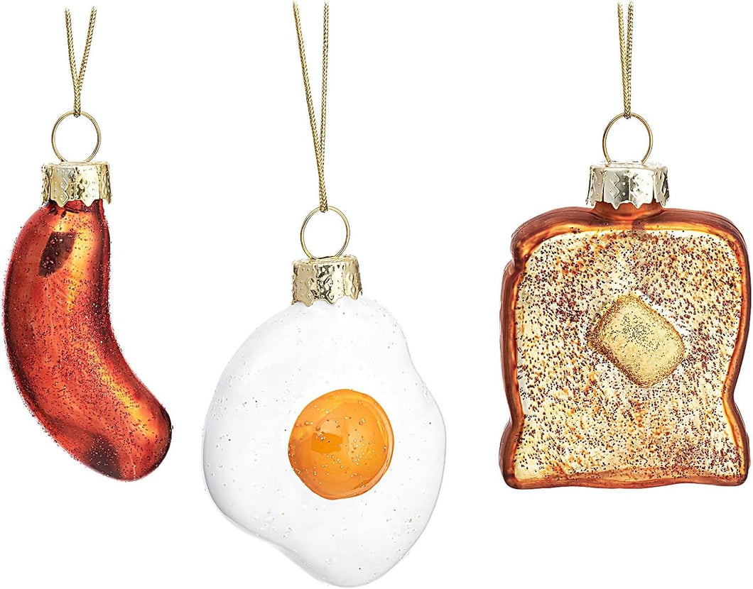Mini English Breakfast Baubles - Set of 3