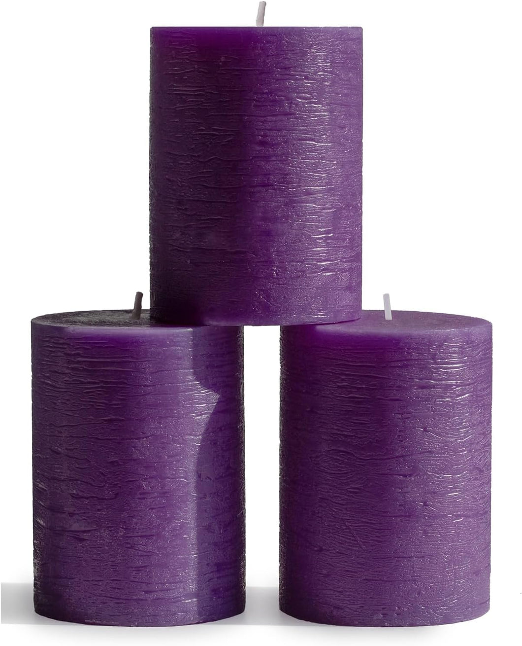 Pillar Set Purple 3pcs 3x4 inch