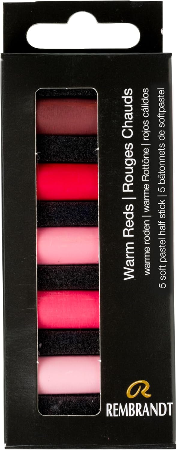 Rembrandt Soft pastel set Warm Reds | 5 half pastels