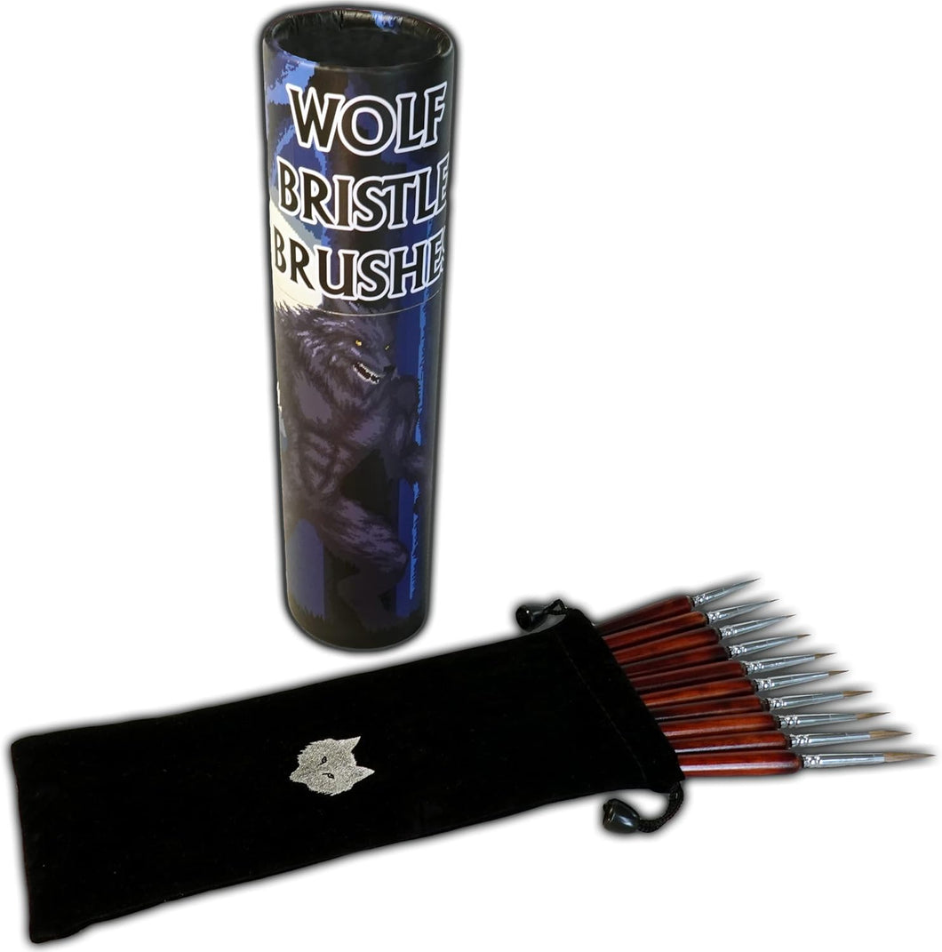 Wolf Bristle Brush Set (10 brushes)