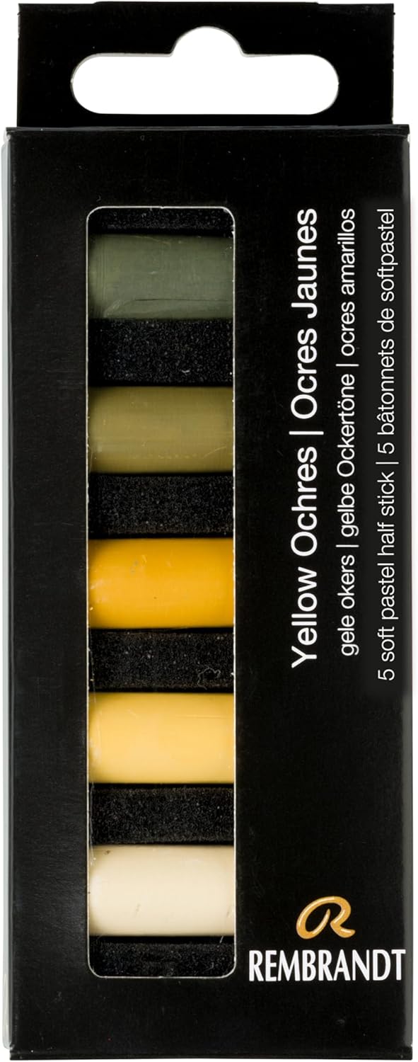Rembrandt Soft pastel set Yellow Ochres | 5 half pastels