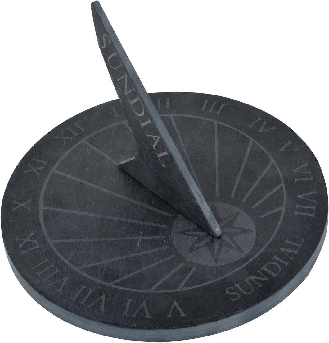 LS002 - ROUND SLATE SUNDIAL