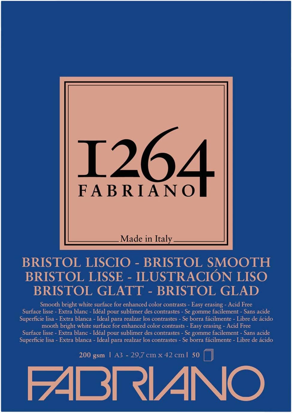 FAB 1264 BRISTOL PAD A3 50 SHEETS