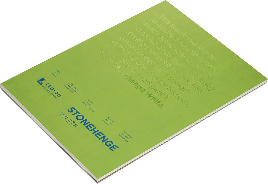 Stonehenge PAD 15shts 11 x 14 WHITE