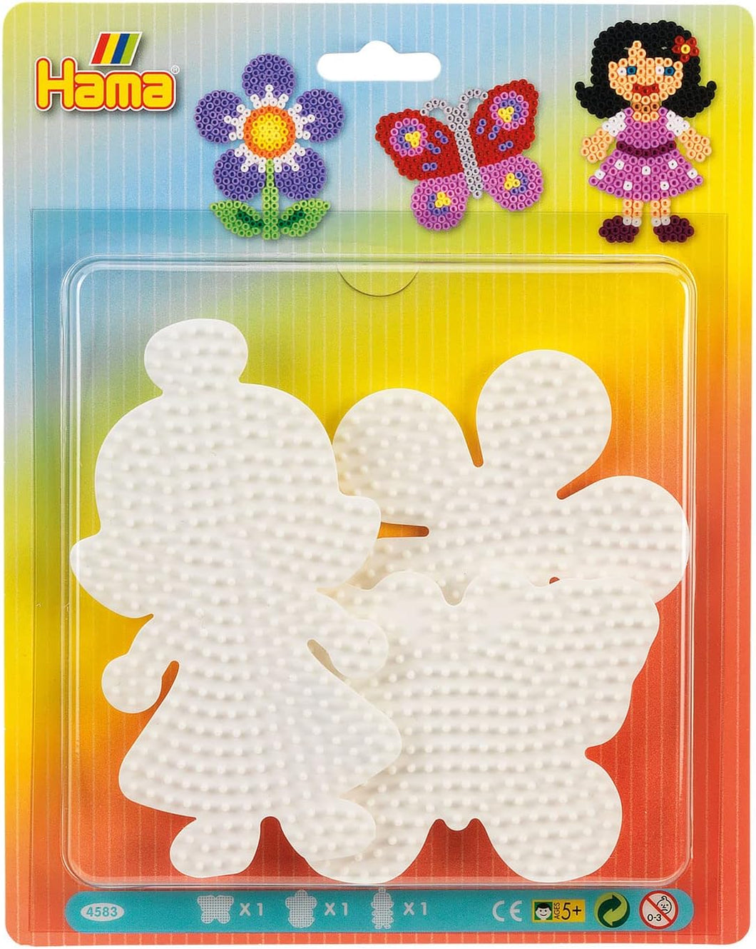 Pegboard Blister - Flower, Butterfly & Doll