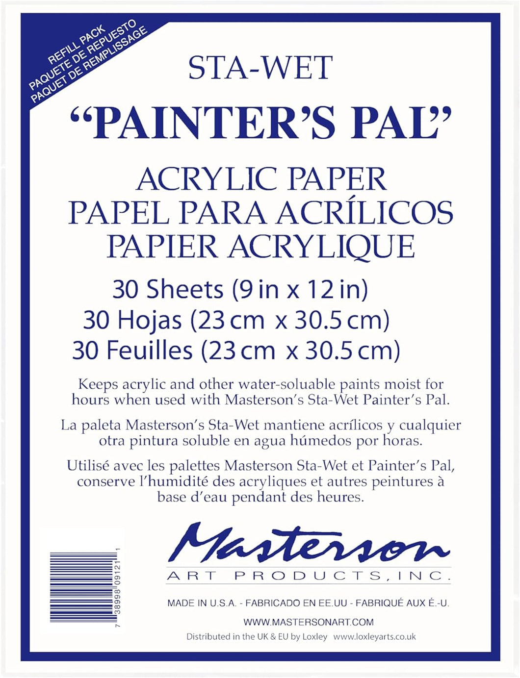 MASTERSON Painter's Pal Acrylic Paper Refill (30 Sheets)