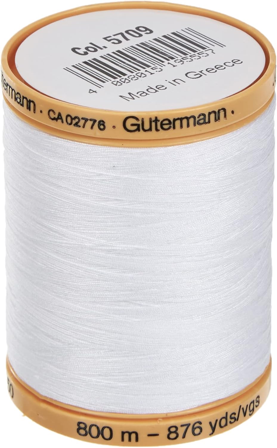 Natural Cotton Thread: 800m: 5709 (White)