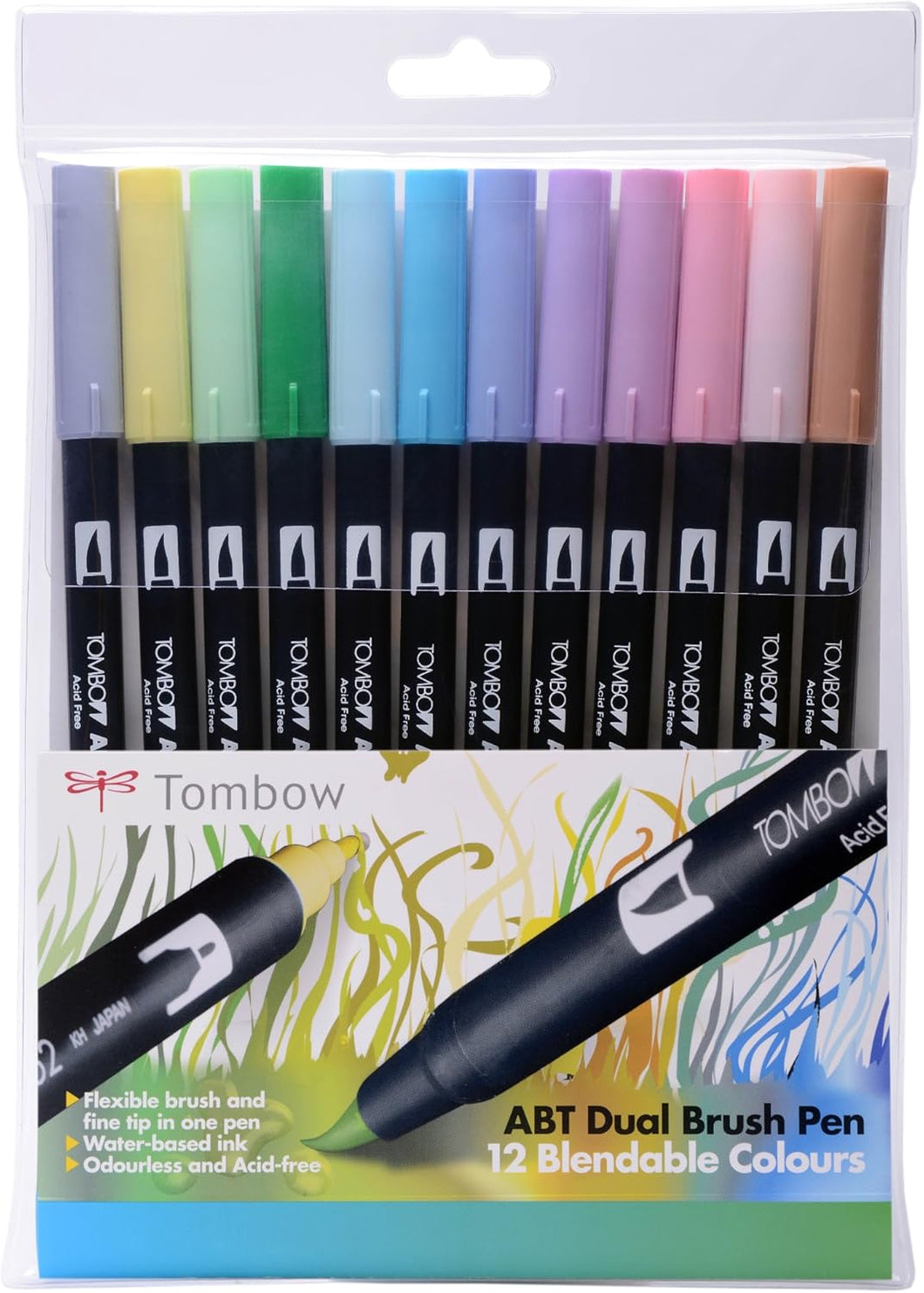 Tombow 12 Pens Pastel