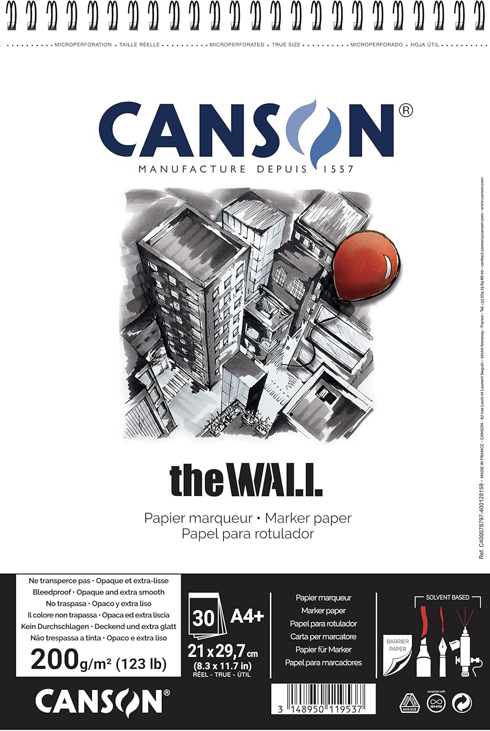 CANSON THE WALL ALBUM A4+ 200GSM NEW