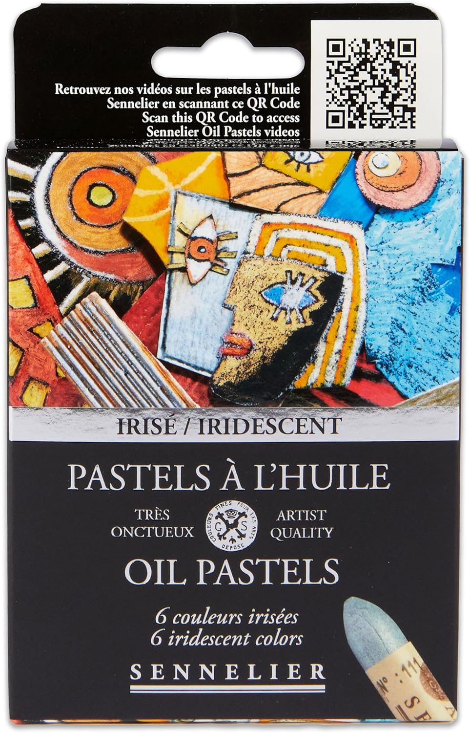 Sennelier Oil Pastel C/Board 6 Iridescent
