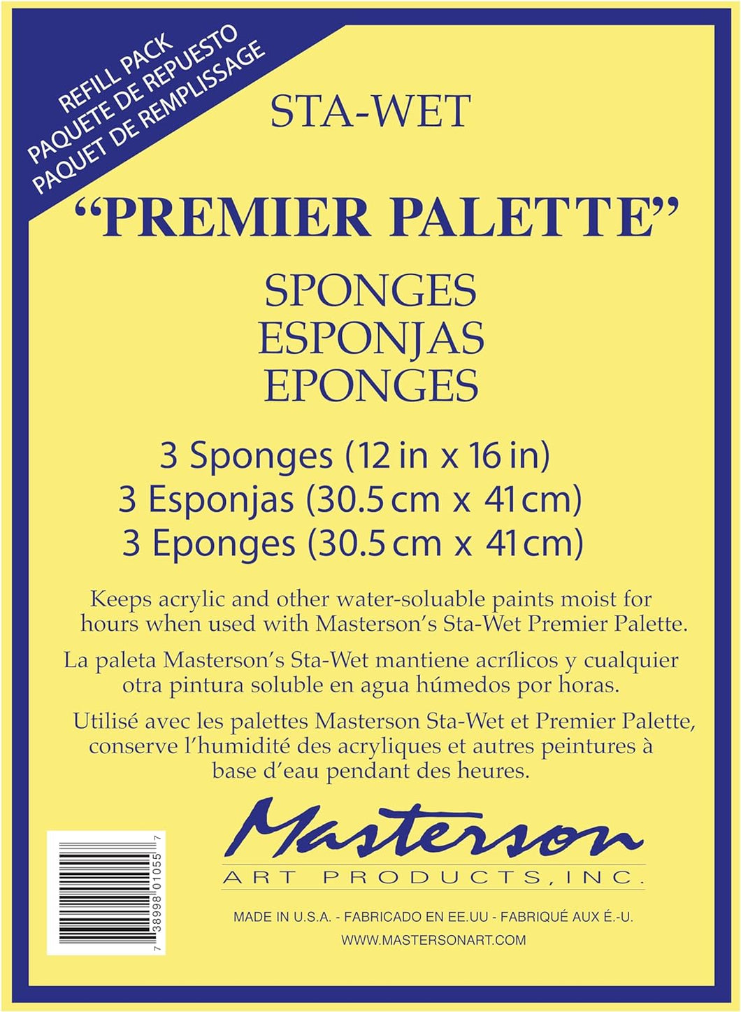 MASTERSON Premier Sponge Refil (3 Pack)