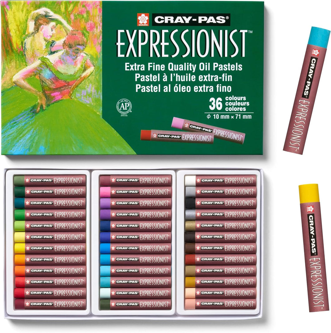 Sakura Cray-Pas Expressionist oil pastel set | 36 colours