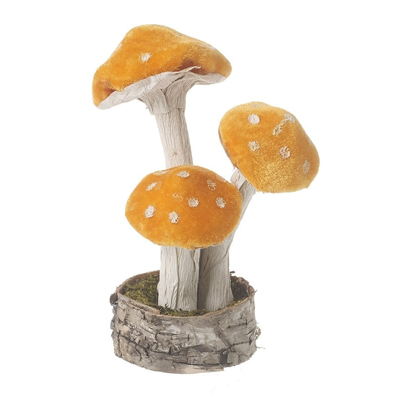 Sm Velvet Orange Standing Toadstools