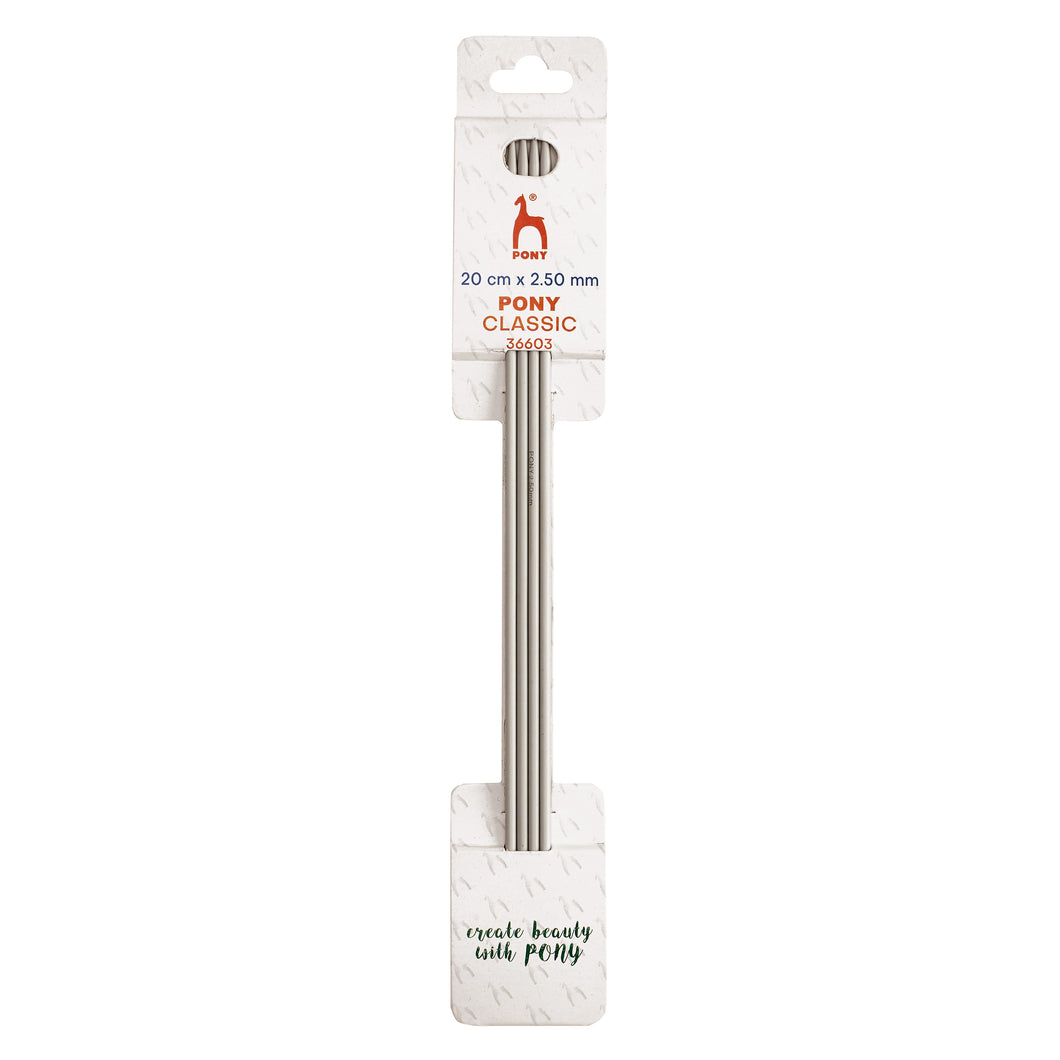 Knitting Pins: Double-Ended: Set of Four: 20cm x 2.50mm