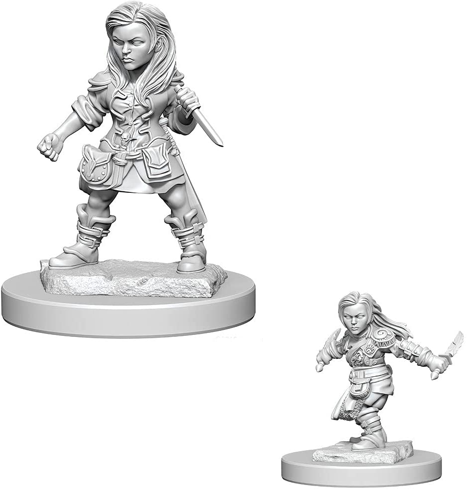 Halfling Female Rogue (PACK OF 6): D&D Nolzur's Marvelous Unpainted Miniatures (W1)