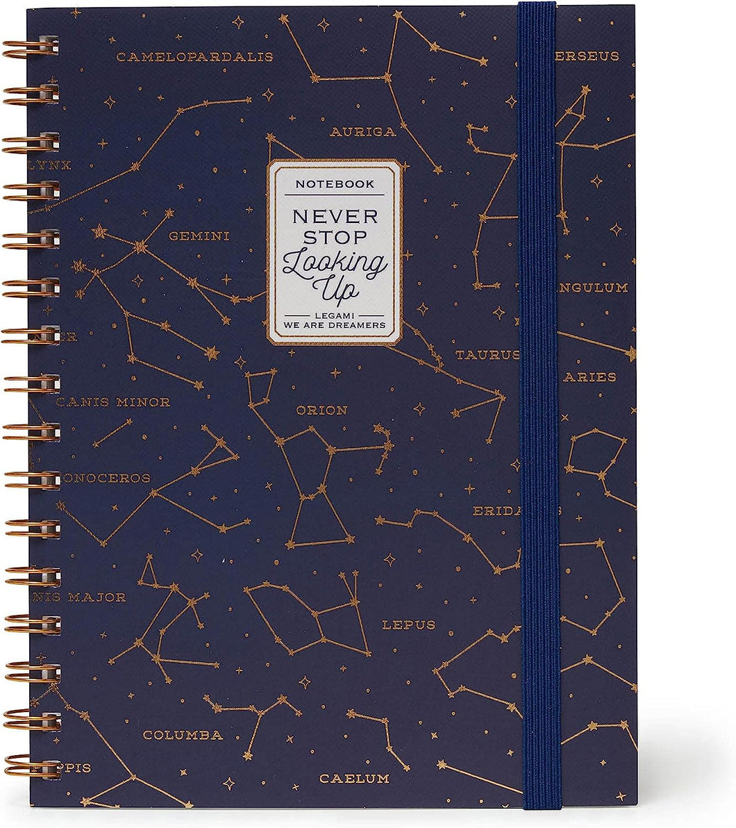 Legami Spiral Notebook - Large Lined - Stars