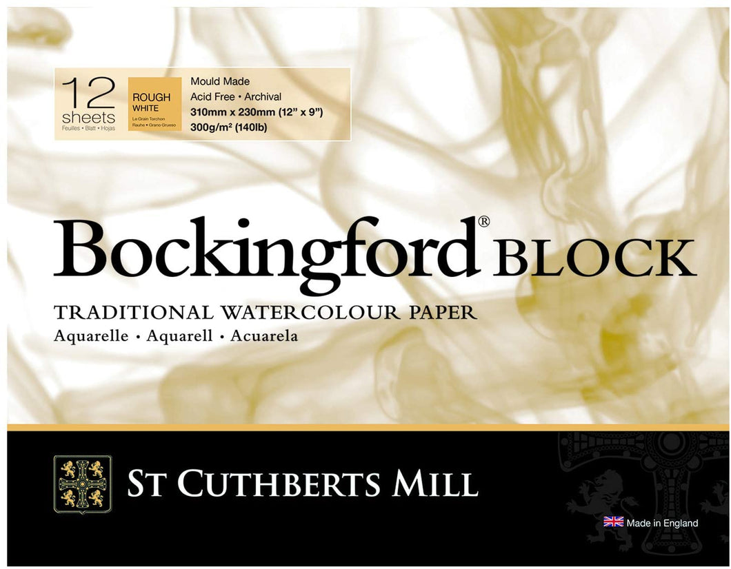 Bockingford Watercolour Block 140lb/300gms 9x12