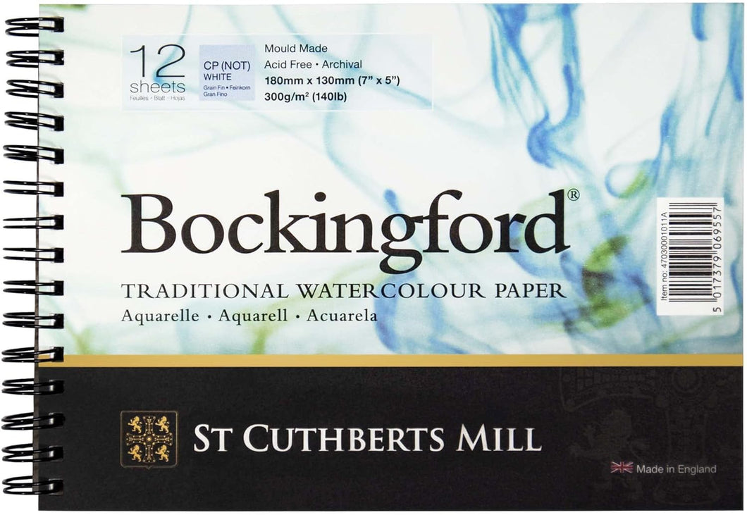 BOCKINGFORD SPIRAL PAD 7X5 300GSM NOT