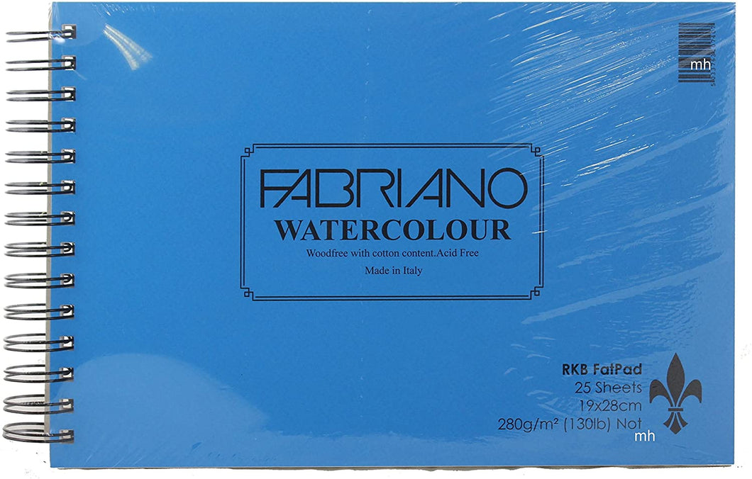 RKB Fat Pad Fabriano Watercolour 19 x 28cm 25 sheets 280gsm Not